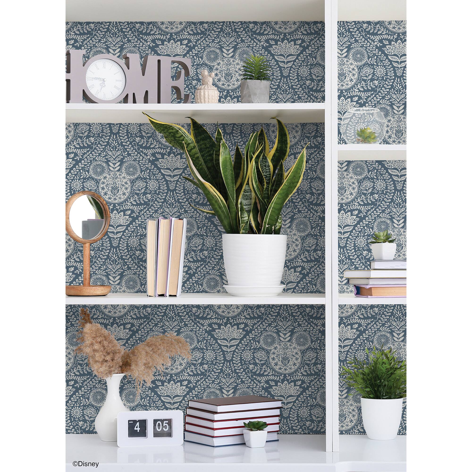 RoomMates Disney Mickey Mouse Block Print Peel & Stick Wallpaper